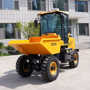 2000kg 4x4 Site Dumper Earth-moving Machinery Tipper Truck All Terrain Vehicle Mini Dumper Truck Concrete Dumper CE