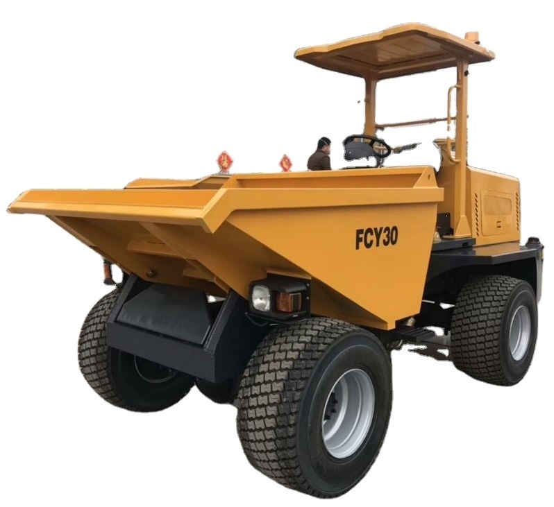 Fcy30 new small concrete dumper / 4x4 wheel dumper truck for sale oil plam harvesting machines oil palm dumpers