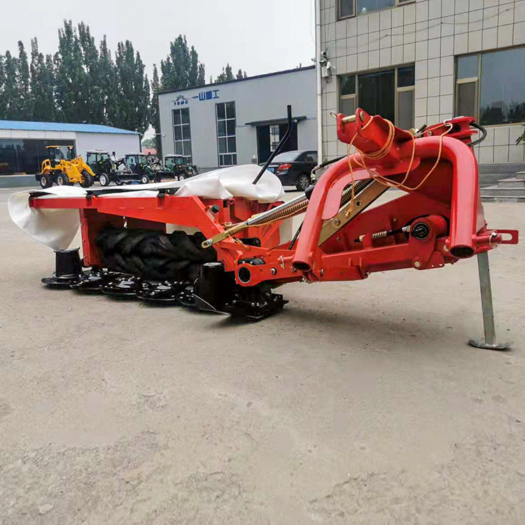 Side mounting Rotary Slasher Tractor mounted 5 disc rotatory mower forestry mulcher rotary Disc hay flattening mower machine