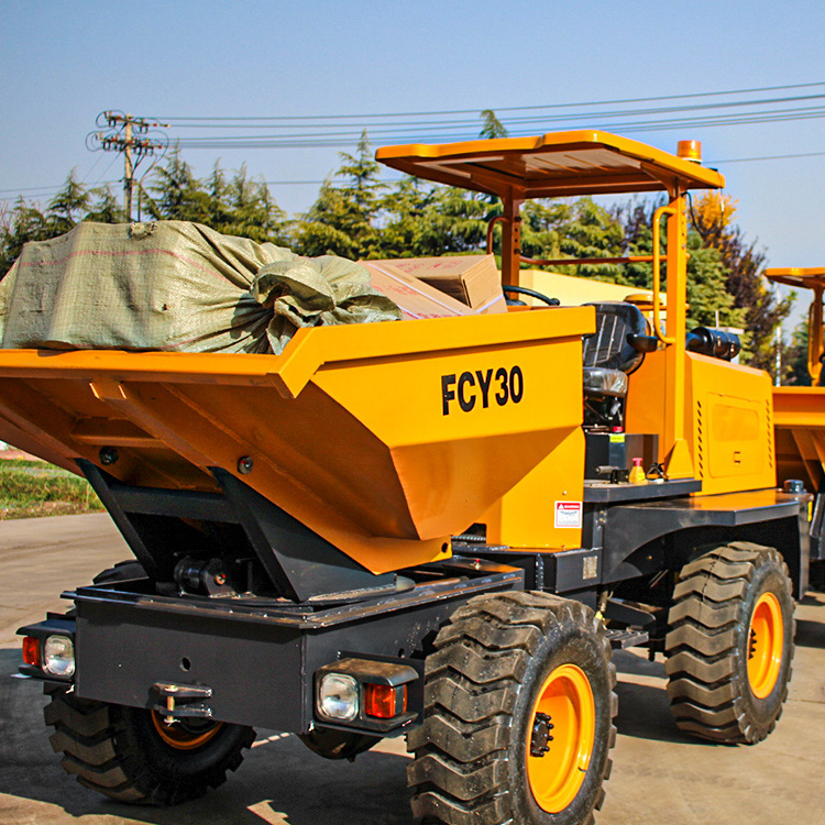 Fcy30 2021 Gold suppliers diesel 3 ton 3000kg diesel feeding dumper mini dumper de lagartas diesel trucks