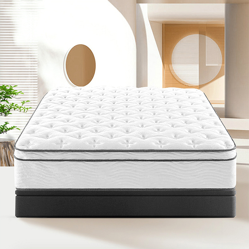 Double Bed King Size Gel Natural Latex Memory Foam Mattress Roll Up Pocket Spring Latex Mattress