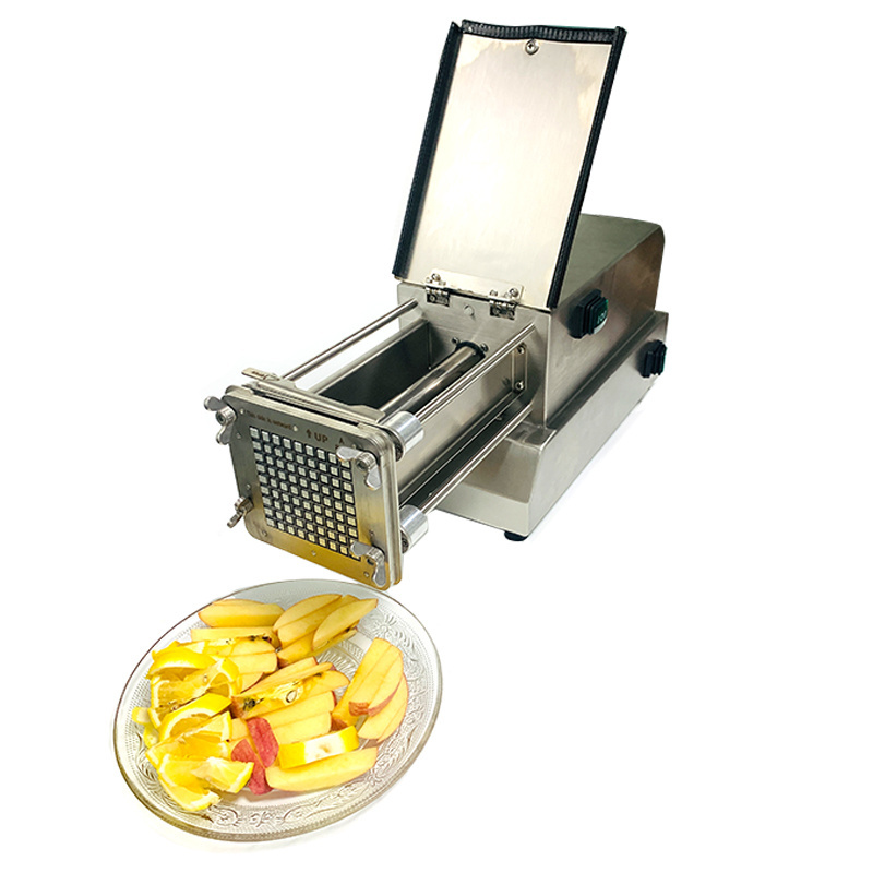 Dropshipping Potato Chips Making Machine Potato Fry Cutter Stainless Steel 4 SET BLADE Electric French Fries Cutter