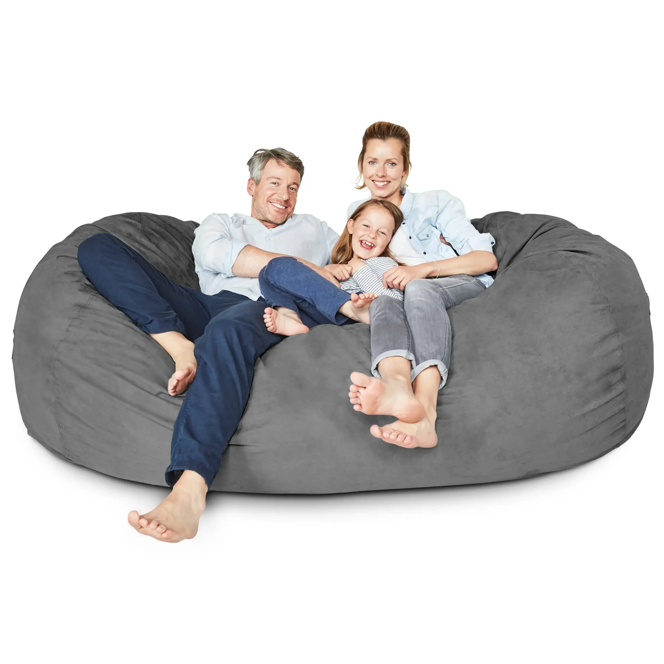 Wholesale Couch Puff Gigant 3-7ft Memory Foam Large Big Lazy Sofa Bean Bag Chair Faux Fur Cover With No Filler