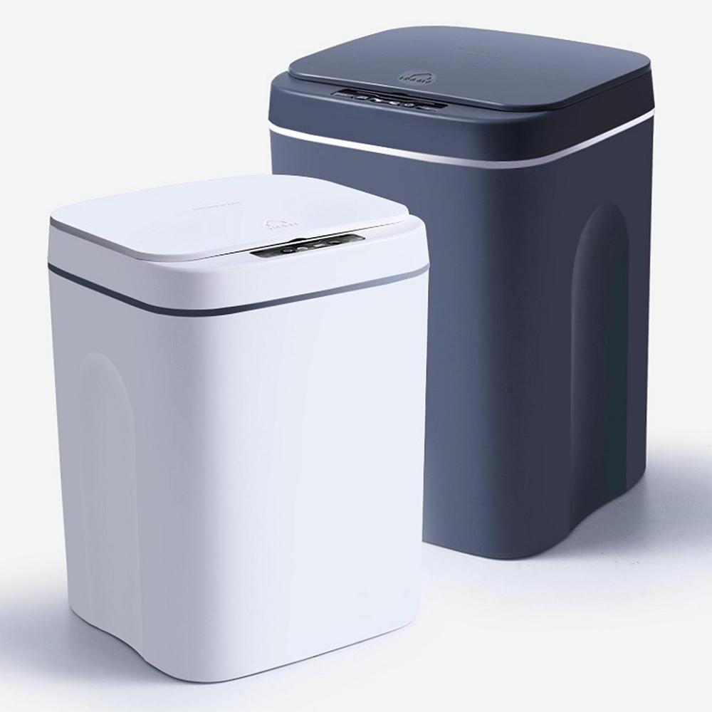 Hot Sales Smart Oval Electric Sensor Bin 14L Automatic Trash Can Smart Trash Bin for Kitchen Bathroom