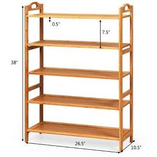 High Quality Cheap Solid Wood Multi-layer Space Saving Extendable Entryway Shoe Rack Cabinet