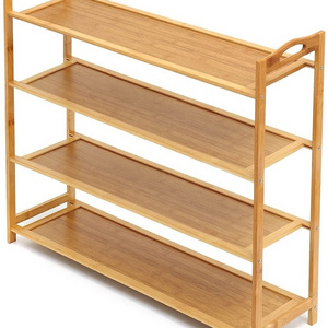 Multi-function Storage Shelf Home Furniture 5-Tier Bamboo Shoe Rack, Free Standing Shoe Shelf Entryway Shoe Storage Organizer