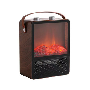 Wholesale Fast Heating Home Decoration Small Indoor Portable Mini Space Heater Electric Stove Fire Place Fireplace