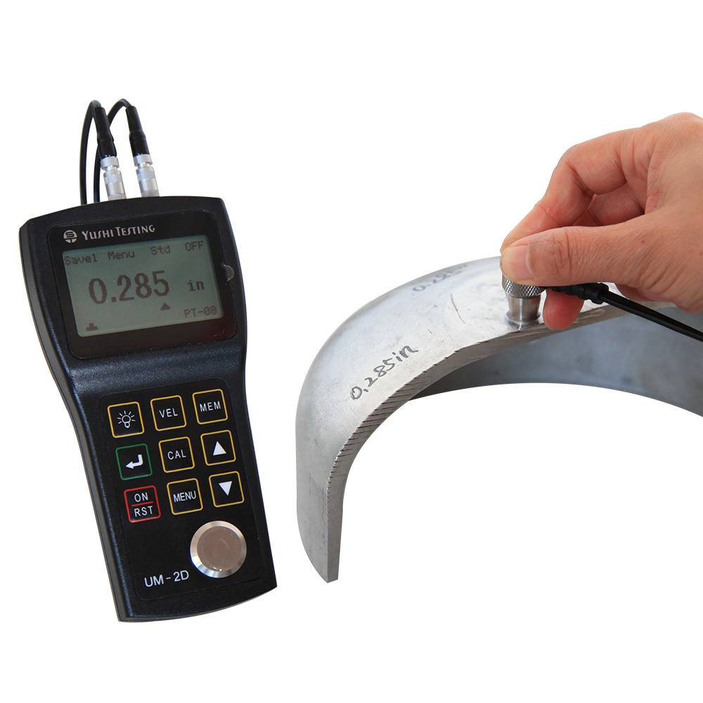 YUSHI Portable Digital Ultrasonic Thickness Gauge UM-2D 0.01mm Through Coating NDT China Factories High Precision