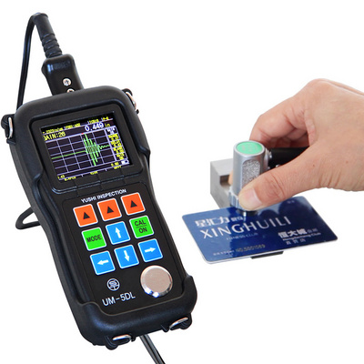 yushi UM-5DL ndt ab scan metal ultrasonic thickness gauge in coating mode with usb cable large storage