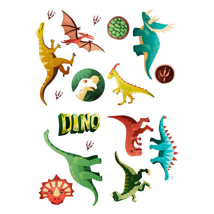 Dinosaur Wall Sticker for Kids Room Glow in The Dark Stickers Large Removable Vinyl Decor for Bedroom