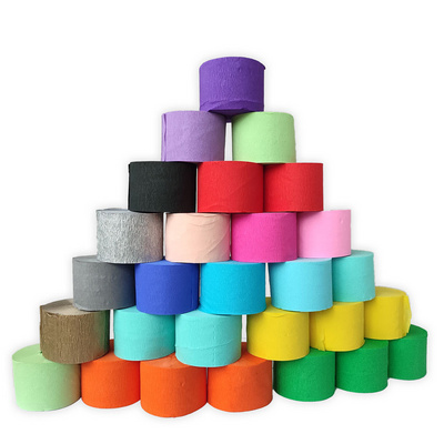 Crepe Paper Rolls Party Streamers for Christmas Birthday Wedding Easter Party Decoration Crepe Paper Streamer