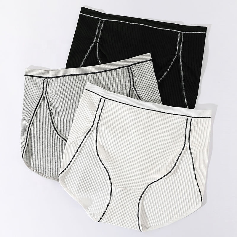 Women's Panty Interiores De Mujer Pantis Fashion Hipster Full Black Granny Panties High Waist