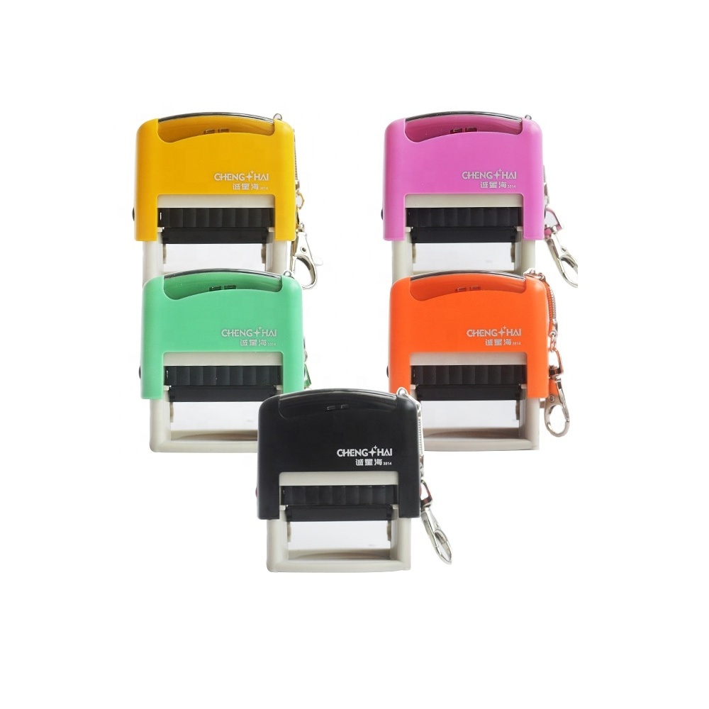 Wholesale cute office pocket blank self inking stamp custom for teachers kids in batch