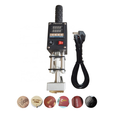 Handheld heat press manual hot stamping machine for leather custom logo embossing multi plugs