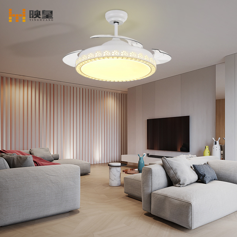 36/42 inches Super Silent Remote 25w parlor flower side ceiling fan light fixtures