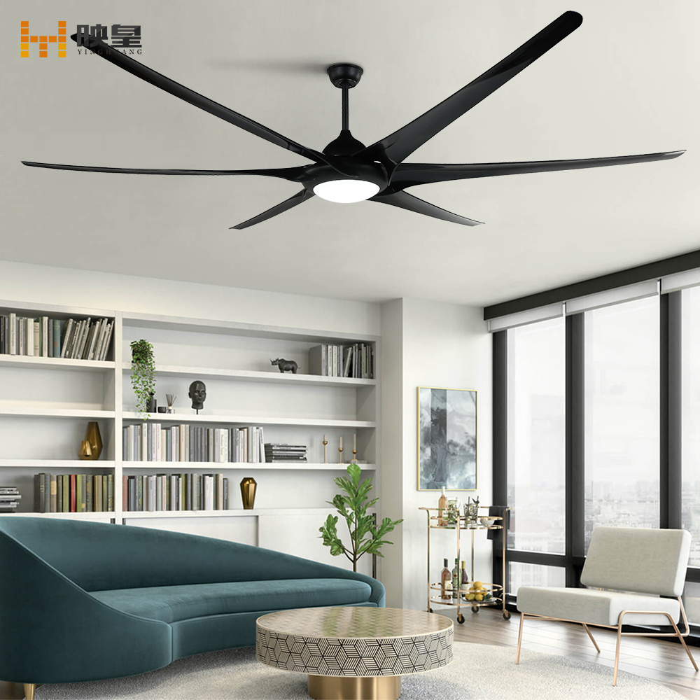 100 inch Modern ABS Blades Big Size Motor Remote Control Ceiling Fans with Lights