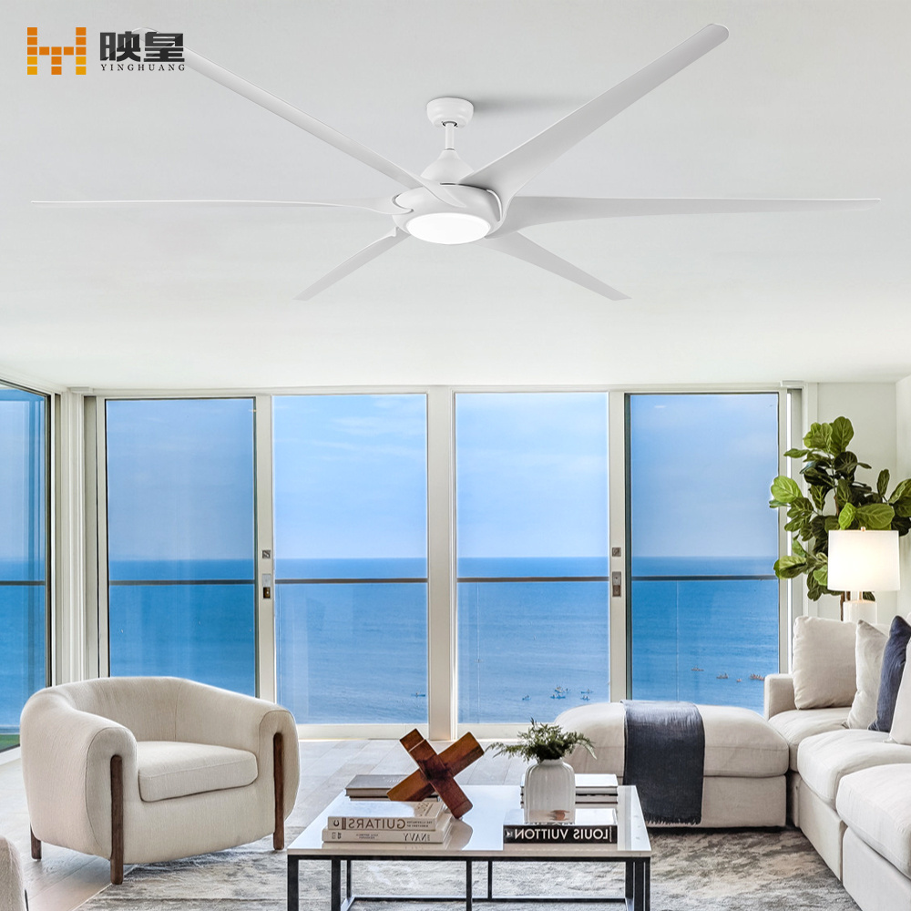 100 inch Modern ABS Blades Big Size Motor Remote Control Ceiling Fans with Lights