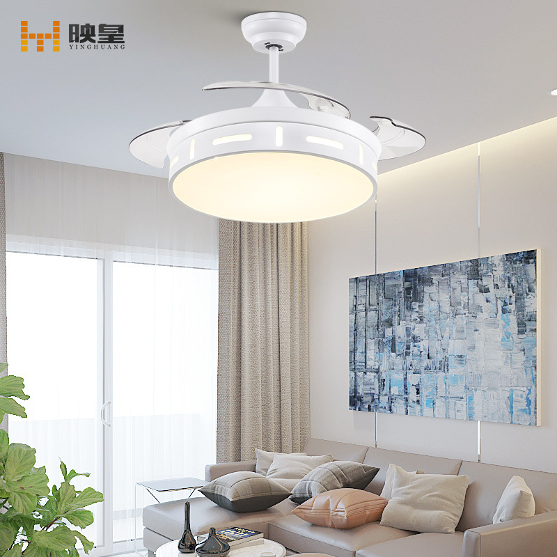 Classic Retractable 3 Blade Indoor Ceiling Fan with Dimmable LED Light Kit and Remote Control