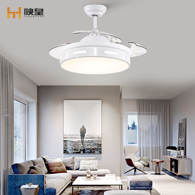 Classic Retractable 3 Blade Indoor Ceiling Fan with Dimmable LED Light Kit and Remote Control