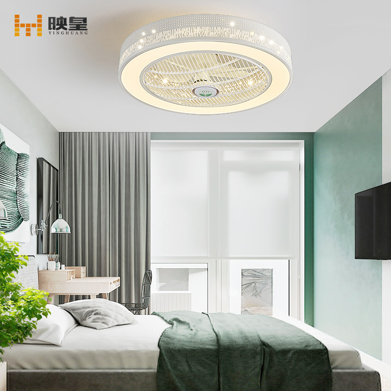 50/60cm diameter Changeable Light LED Silent Remote Control 40w Bedroom Ceiling Fan with Light