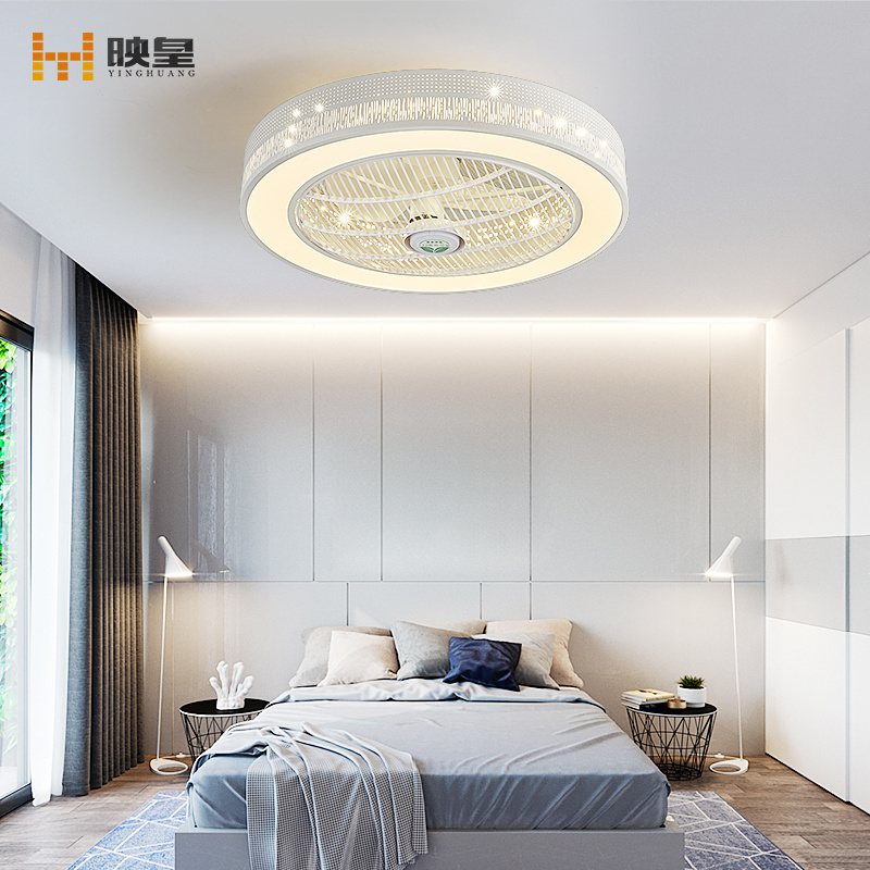 50/60cm diameter Changeable Light LED Silent Remote Control 40w Bedroom Ceiling Fan with Light