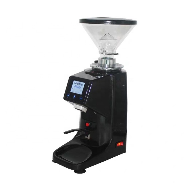 Yoshan Home Commercial Grinder Mills Machine Powerful 500 G 1 KG Black Flat Blade Alloy Coffee Bean Grinder Electric Cheap Price