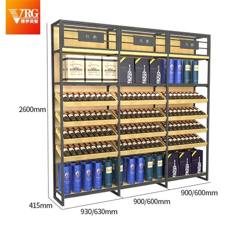 Factory Direct Supply Multi-Storey Supermarket Luxury Tobacco And Alcohol Shelf Display Cabinet