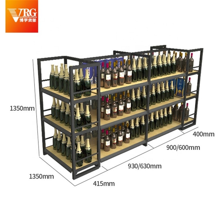 Factory Direct Supply Multi-Storey Supermarket Luxury Tobacco And Alcohol Shelf Display Cabinet