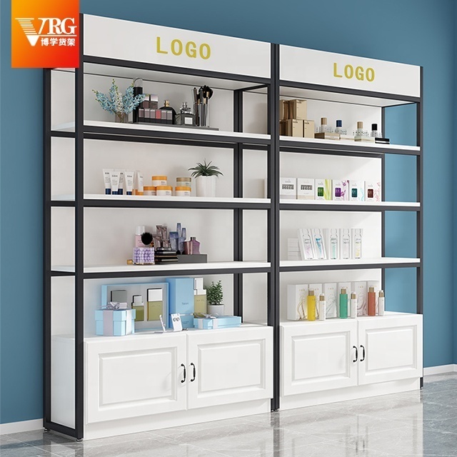 Display rack multi-layer container shelf beauty salon product display cabinet  Skin care cosmetics display cabinet