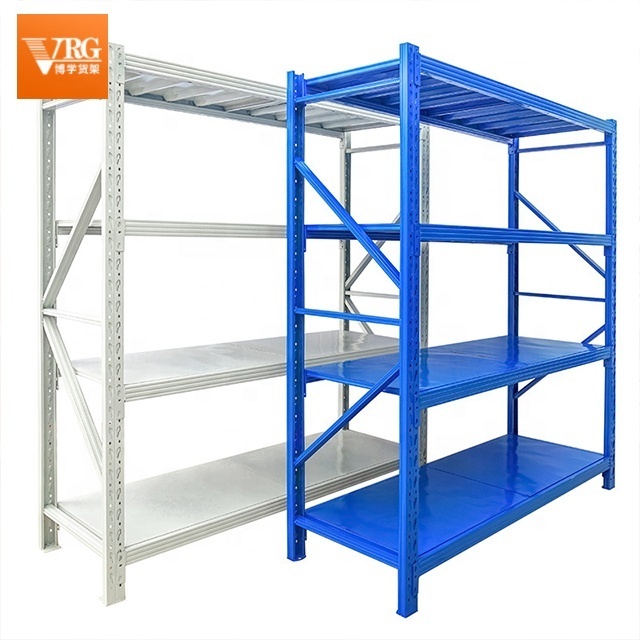 Powder-coated warehouse rack steel gray-white 200KG detachable storage rack multi-layer commercial