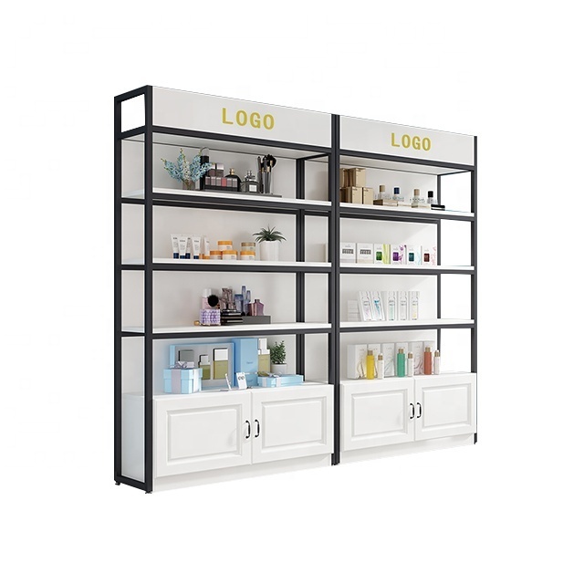 Display rack multi-layer container shelf beauty salon product display cabinet  Skin care cosmetics display cabinet