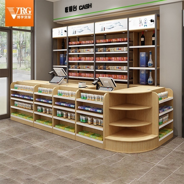 Hot-selling double-shelf convenience store cash counter supermarket checkout counters