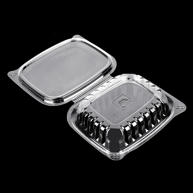 Disposable Takeaway Pet Plastic Clear Box Packing Fruit Salad Packaging Fresh Cut Fruit Container With Lid