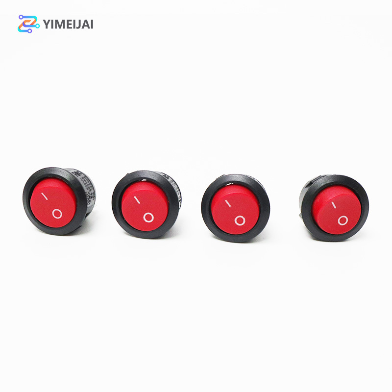 3-pin on/off waterproof circular rocker toggle switch 12V