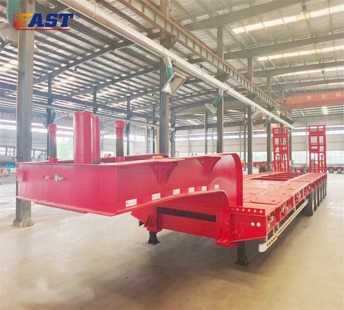 EAST modular low bed trailer heavy equipment transport trailer hydraulic modular trailer