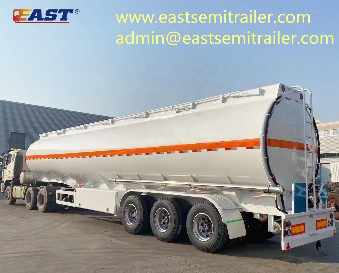 EAST Low Price capacity diesel petrol fuel tanker trailer oil tanker ship trailer