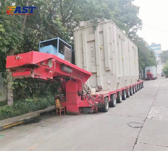 EAST modular low bed trailer heavy equipment transport trailer hydraulic modular trailer