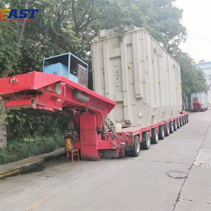 EAST modular low bed trailer heavy equipment transport trailer hydraulic modular trailer