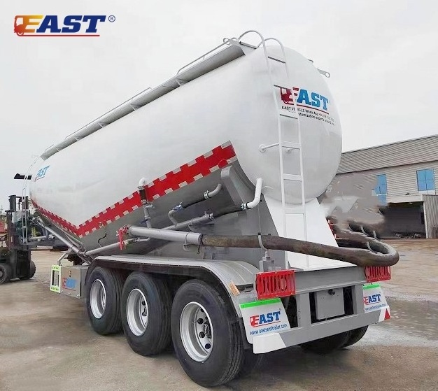 EAST best price 42 m3 dry bulk tanker trailer hot sale 3 axle 60t bulk cement tanker price