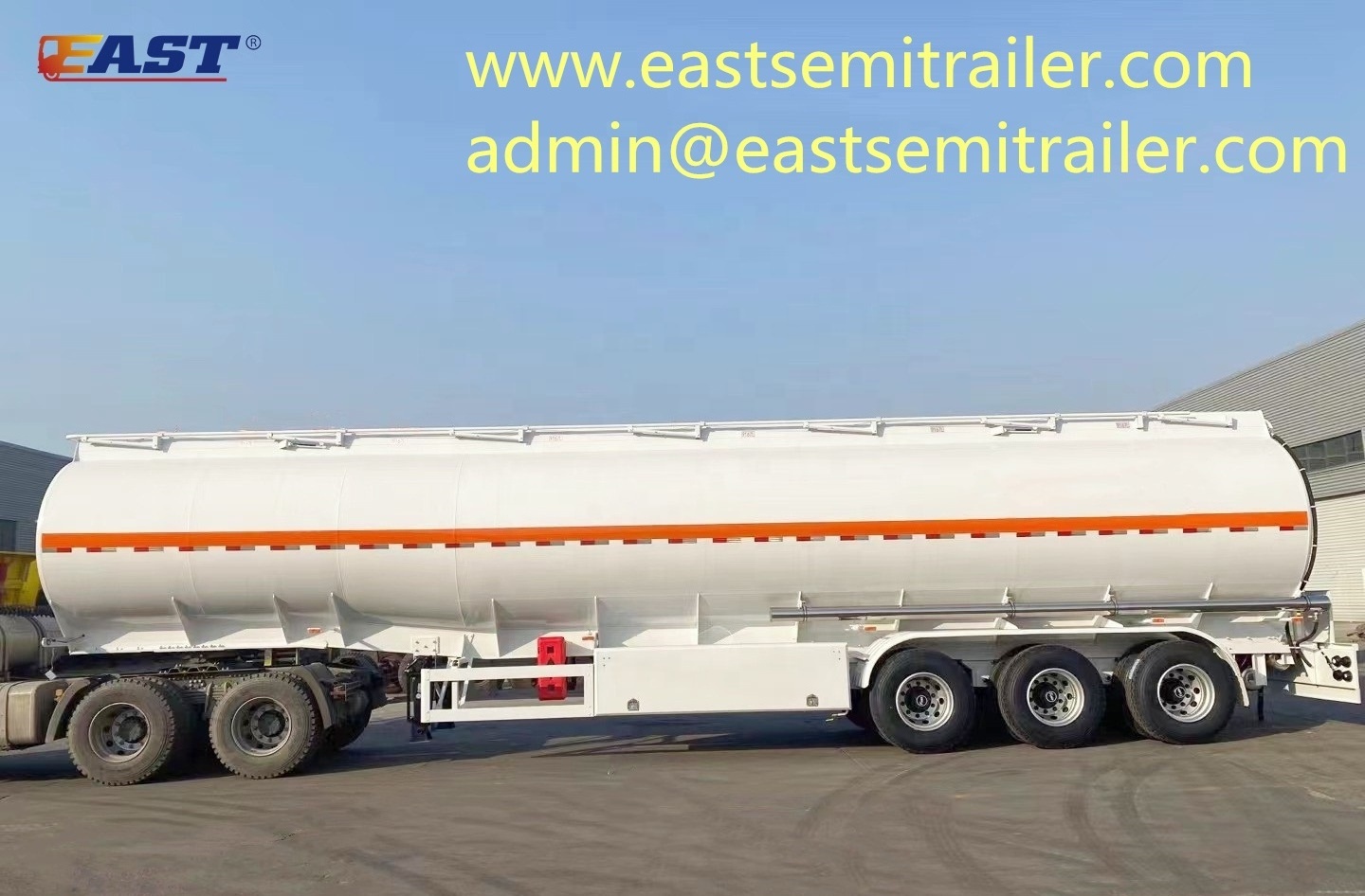 EAST Low Price capacity diesel petrol fuel tanker trailer oil tanker ship trailer