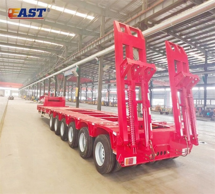 EAST modular low bed trailer heavy equipment transport trailer hydraulic modular trailer