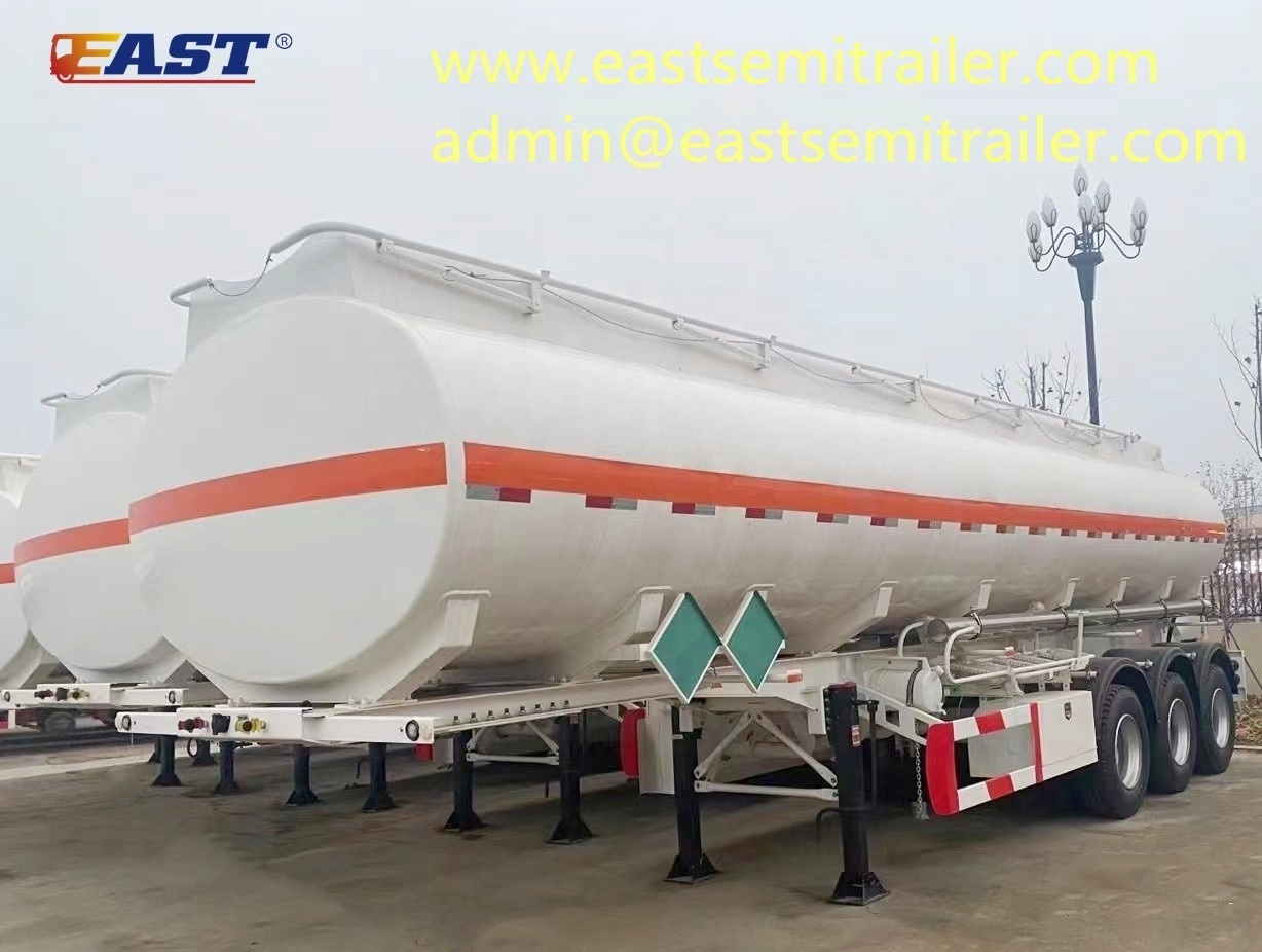 EAST Low Price capacity diesel petrol fuel tanker trailer oil tanker ship trailer