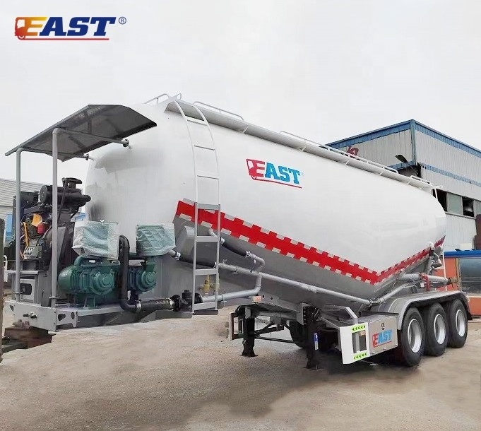 EAST Cement bulker tanker trailer 40 cbm 50 tone bulk cement tank semi trailer for sale