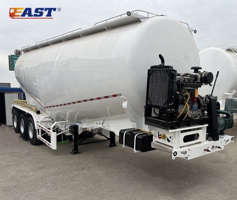 EAST best price 42 m3 dry bulk tanker trailer hot sale 3 axle 60t bulk cement tanker price