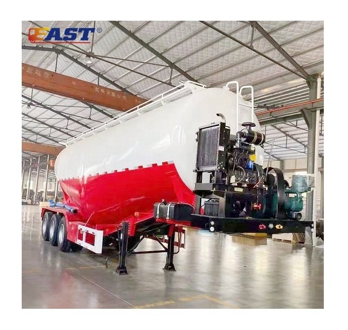 EAST Cement bulker tanker trailer 40 cbm 50 tone bulk cement tank semi trailer for sale