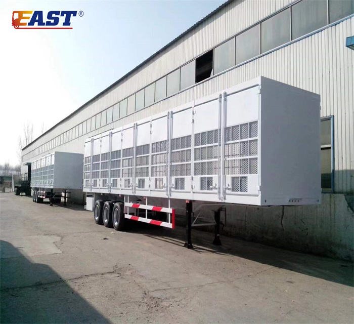 EAST sugar cane livestock stake fence semi trailer semi trailer all aluminum livestock semi trailer animal transport truck