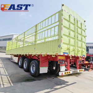 EAST tri axle large size 13m side fence tipping trailer stake fence trailer Sugar Cane trailer