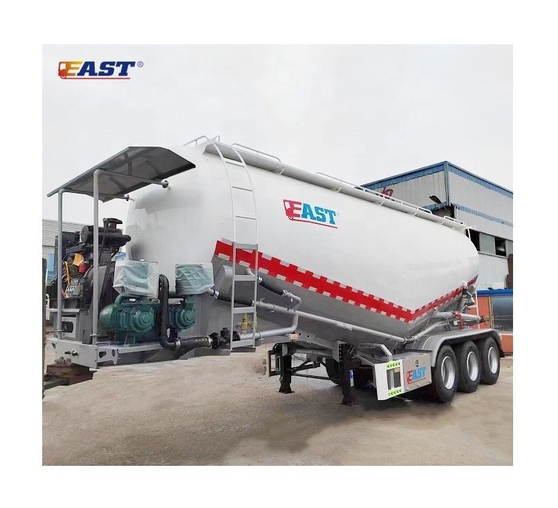 EAST best price 42 m3 dry bulk tanker trailer hot sale 3 axle 60t bulk cement tanker price