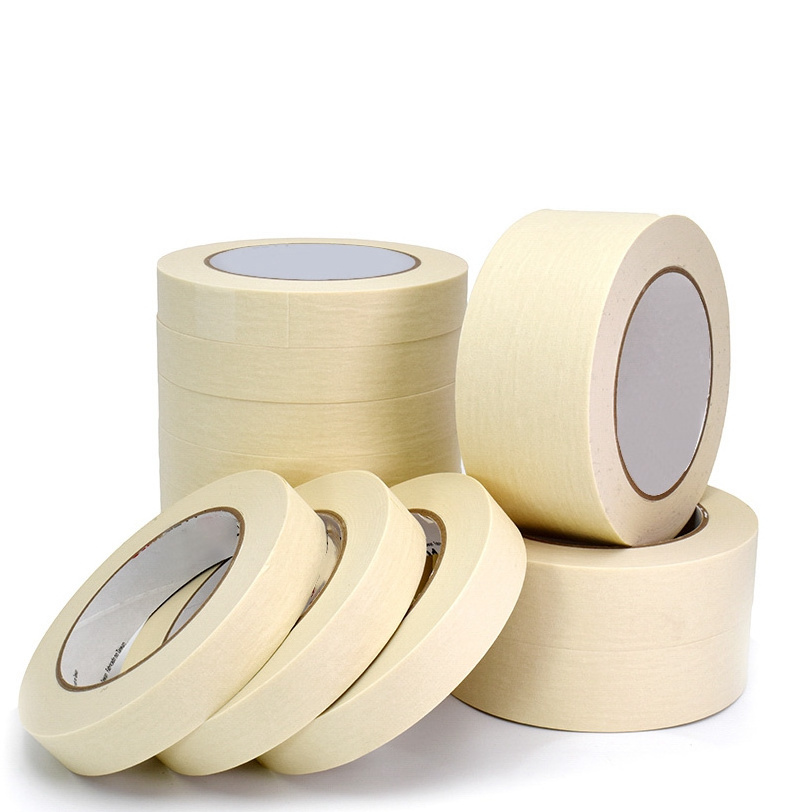 Custom Logo Temperature Resistant And Soft Textured Masking Tape 18mm, Automotive Crepe Paper Tape Adhesive