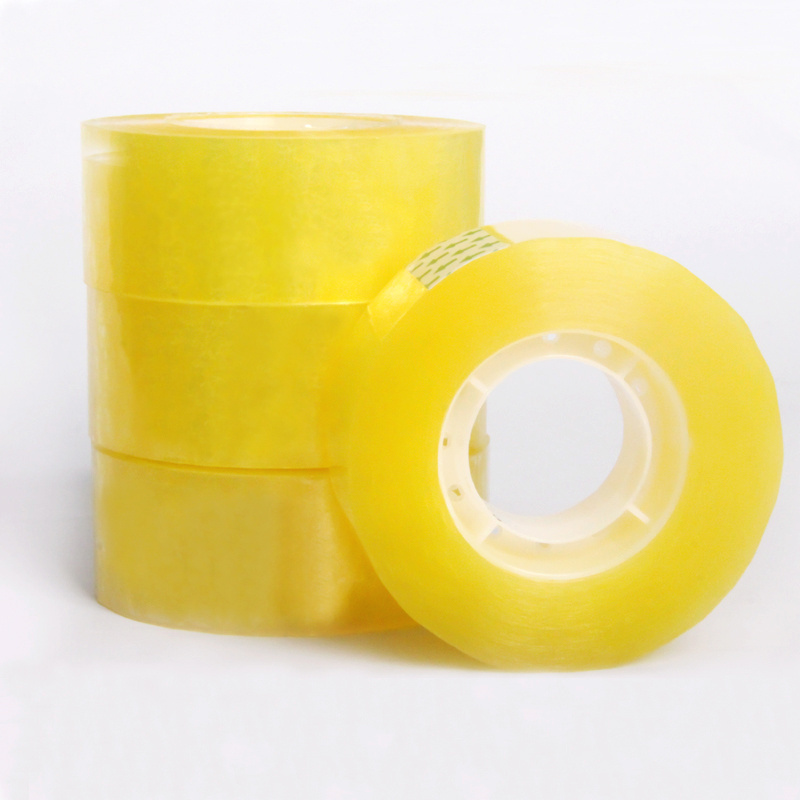 Yellowish Stationery Tape Writeable Decorative Adhesive Tape For Office Packing Tape